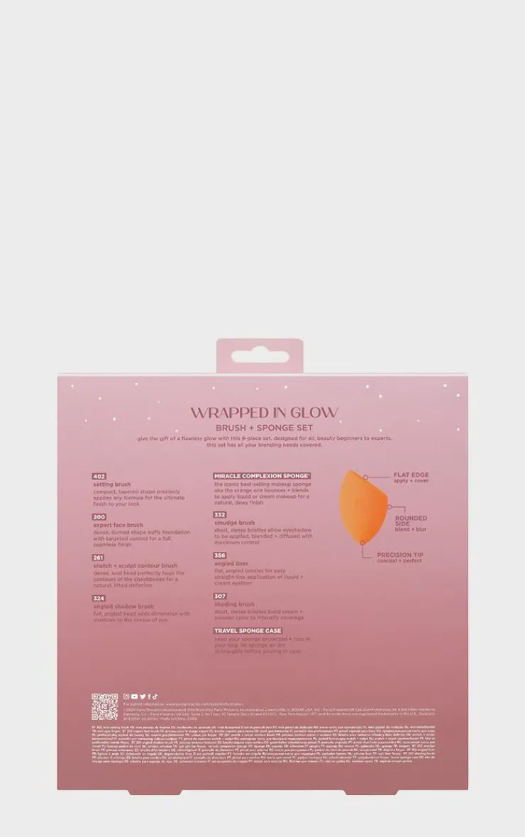 PrettyLittleThing Makeup Brushes & Tools*Real Techniques Wrapped In Glow Brush + Sponge Set (Worth £50)