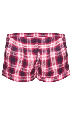 PrettyLittleThing Christmas Gifts*Brushed Check Mix And Match PJ Shorts