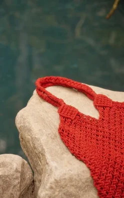PrettyLittleThing Shoppers*Crochet Detail Beach Tote Bag