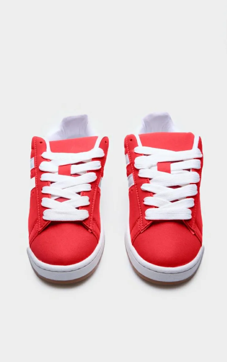 PrettyLittleThing Sneakers*Faux Suede Stripe Chunky Lace Up Sneakers