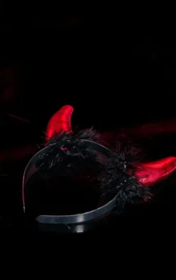 PrettyLittleThing Hair Accessories*Fluffy Devil Horns Headband