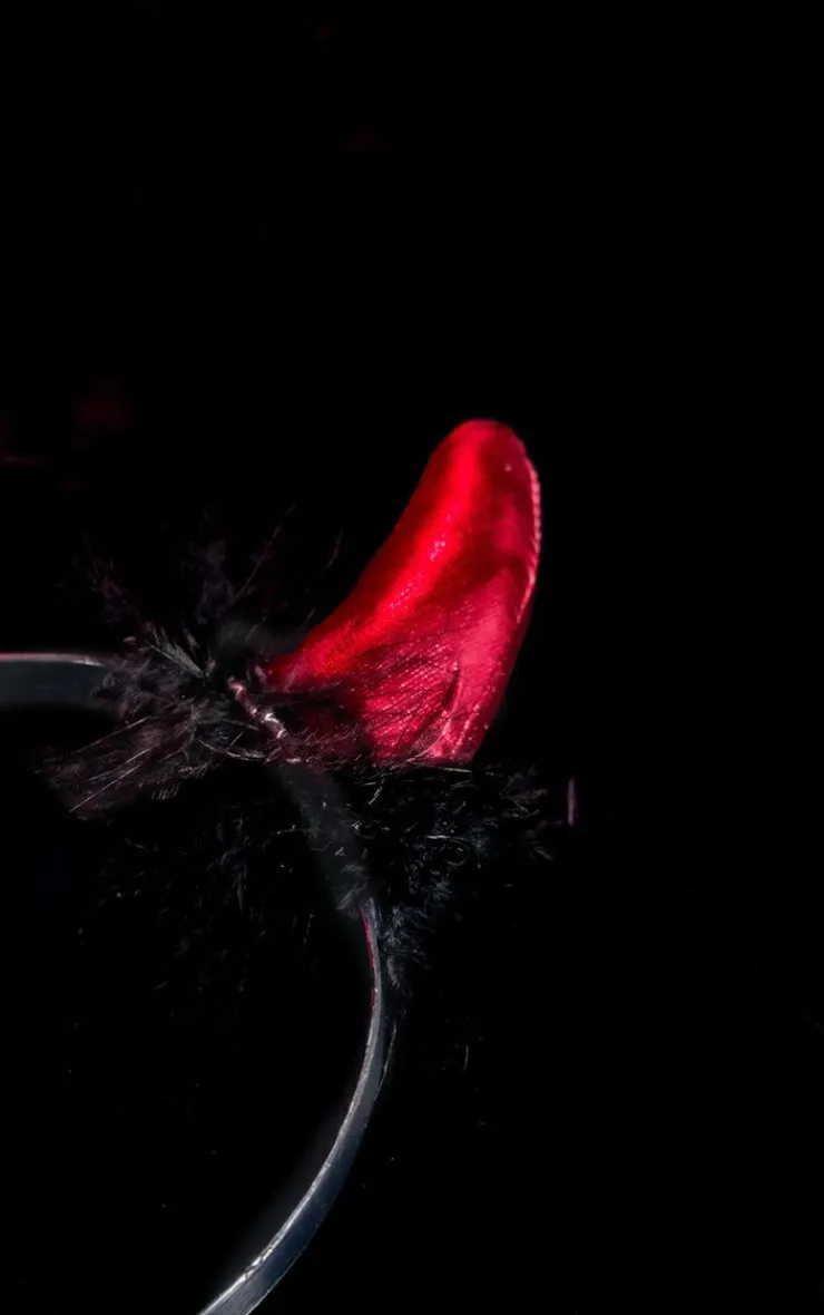 PrettyLittleThing Hair Accessories*Fluffy Devil Horns Headband