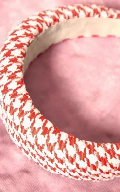 PrettyLittleThing Hair Accessories*Gingham Check Padded Headband