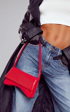 PrettyLittleThing Shoulder Bags*Gloss Baguette Shoulder Bag