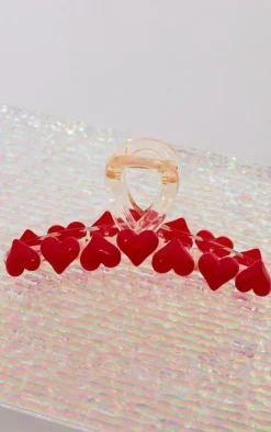 PrettyLittleThing Hair Accessories*Heart Hair Claw Clip