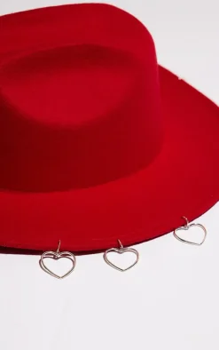 PrettyLittleThing Hats*Heart Trim Festival Cowboy Hat
