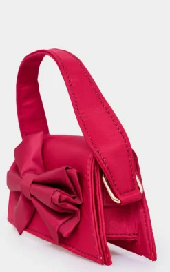 PrettyLittleThing Mini Bags*Nylon Oversized Bow Mini Bag