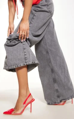 PrettyLittleThing Pumps*Point Capped Toe Sling Back Heeled Courts