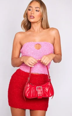 PrettyLittleThing Shoulder Bags*PU Eyelet Buckle Shoulder Bag