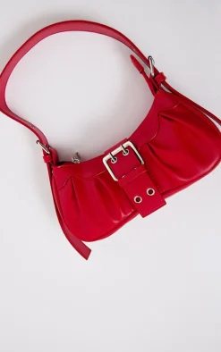 PrettyLittleThing Shoulder Bags*PU Eyelet Buckle Shoulder Bag