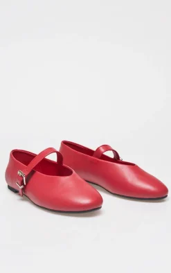PrettyLittleThing Ballet Flats*PU Round Toe Ballet Pumps