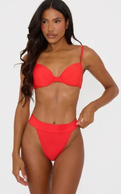 PrettyLittleThing Christmas Shop*Push Up Cupped Mix & Match Bikini Top