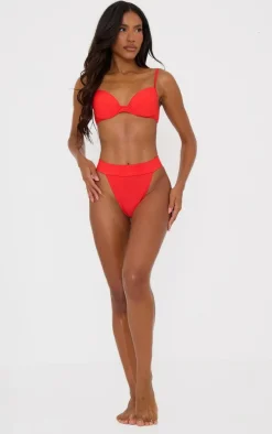 PrettyLittleThing Christmas Shop*Push Up Cupped Mix & Match Bikini Top