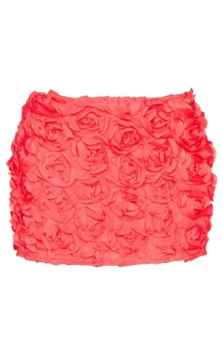 Rose Organza Mini Skirt-PrettyLittleThing Sale