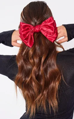 PrettyLittleThing Hair Accessories*Satin Bow Hair Clip