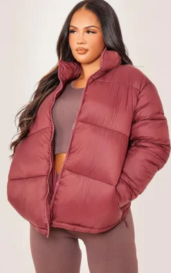 PrettyLittleThing Puffer Jackets*Shell Quilted Puffer Coat