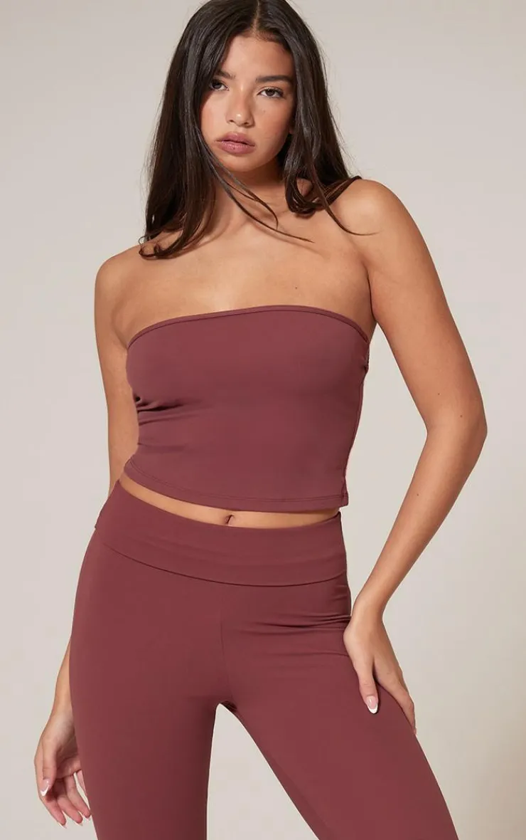 PrettyLittleThing Sleeveless Tops*Snatched Sculpt Bandeau Top