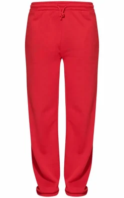 Sale PrettyLittleThing Straight Leg Sweatpants Red