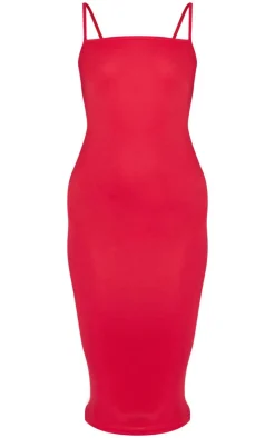 Strappy Midi Dress-PrettyLittleThing Hot