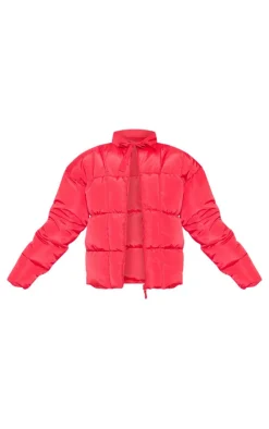 PrettyLittleThing Puffer Jackets*Tied Bow Detail Puffer Jacket