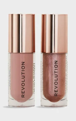 PrettyLittleThing Lip Gloss*Revolution All About The Pout Lip Gift Set
