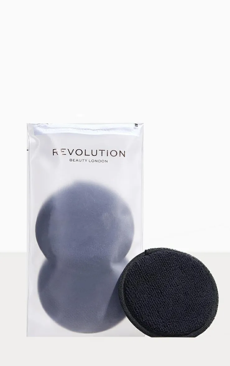 PrettyLittleThing Skincare Tools*Revolution Beauty & Reusable Microfibre Cleansing Cushions