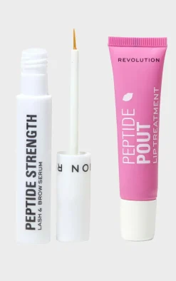 PrettyLittleThing Christmas Shop*Revolution Peptide Power Lash And Lip Duo Gift Set