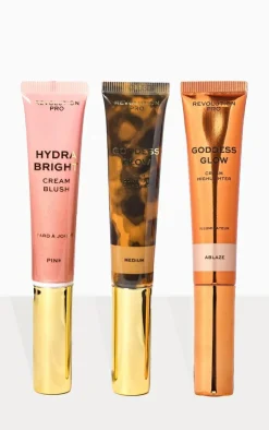 PrettyLittleThing Highlighter*Revolution Pro Cream Face Wand Trio Medium