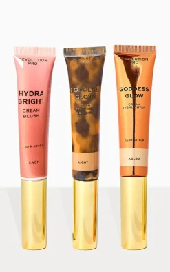 PrettyLittleThing Highlighter*Revolution Pro Cream Face Wand Trio Light