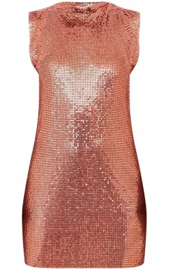 Chainmail High Neck Sleeveless Bodycon Dress-PrettyLittleThing Discount