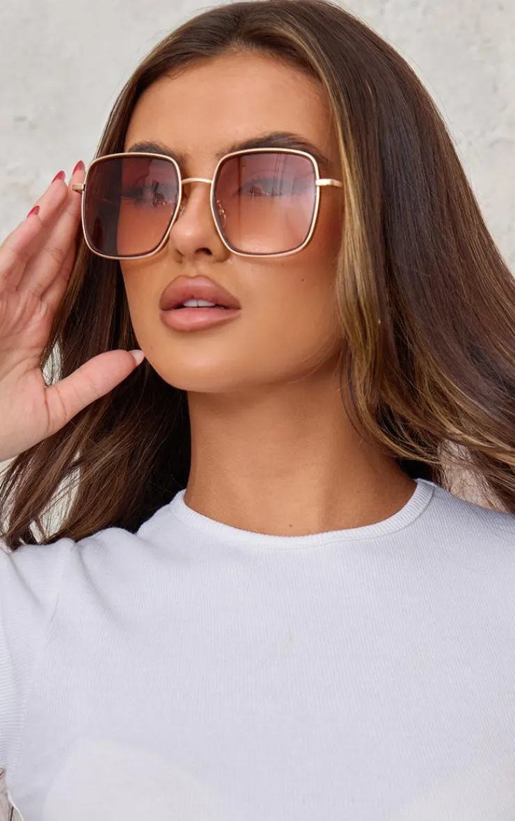 PrettyLittleThing Square Sunglasses*Frame Oversized Square Sunglasses
