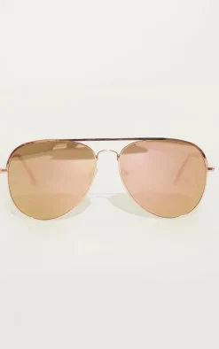 PrettyLittleThing Colored Sunglasses*Thin Bar Aviator Sunglasses