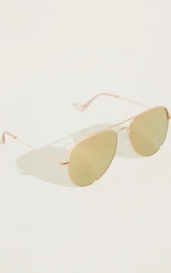 PrettyLittleThing Colored Sunglasses*Thin Bar Aviator Sunglasses