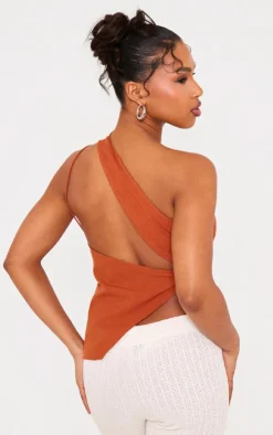 PrettyLittleThing Camisole*Asymmetric Thin Strap Halter Neck Cami Top
