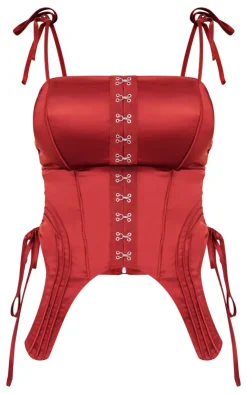 Hook And Eye Tie Side Corset-PrettyLittleThing Best