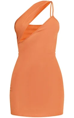 One Shoulder Cut Out Strap Detail Bodycon Dress-PrettyLittleThing Discount