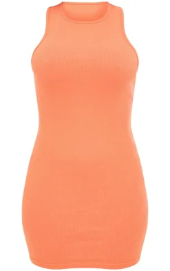 Rib Racer Bodycon Dress-PrettyLittleThing Sale