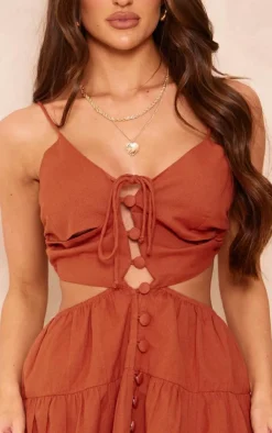Strappy Cut Out Shift Dress-PrettyLittleThing Hot
