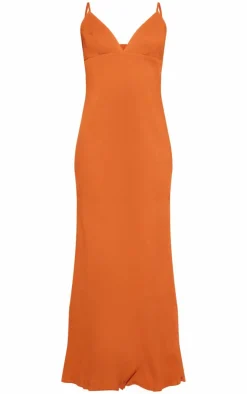 Textured Strappy Maxi Dress-PrettyLittleThing