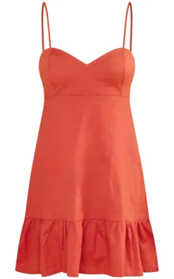 Tierred Cross Back Shift Dress-PrettyLittleThing Hot