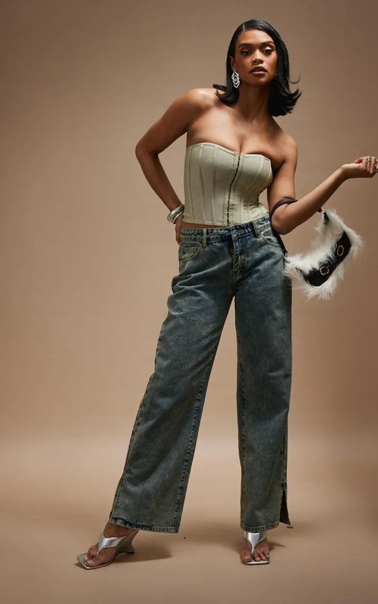 PrettyLittleThing Corsets*Bandage Hook And Eye Structured Corset