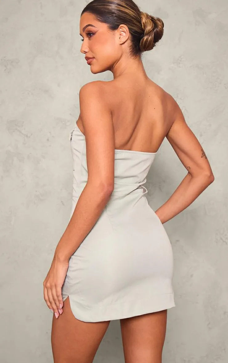 Cargo Pocket Bodycon Dress-PrettyLittleThing
