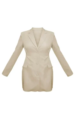 Cut Out Backless Blazer Dress-PrettyLittleThing Sale