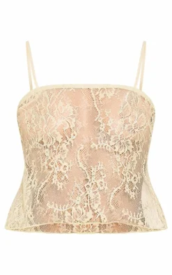 PrettyLittleThing Camisole*Lace Spaghetti Strap Cami Top