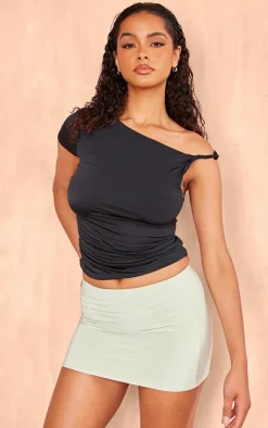 Slinky Basic Low Rise Extreme Micro Mini Skirt-PrettyLittleThing Outlet