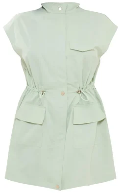Zip Up Pocket Toggle Bodycon Dress-PrettyLittleThing Sale