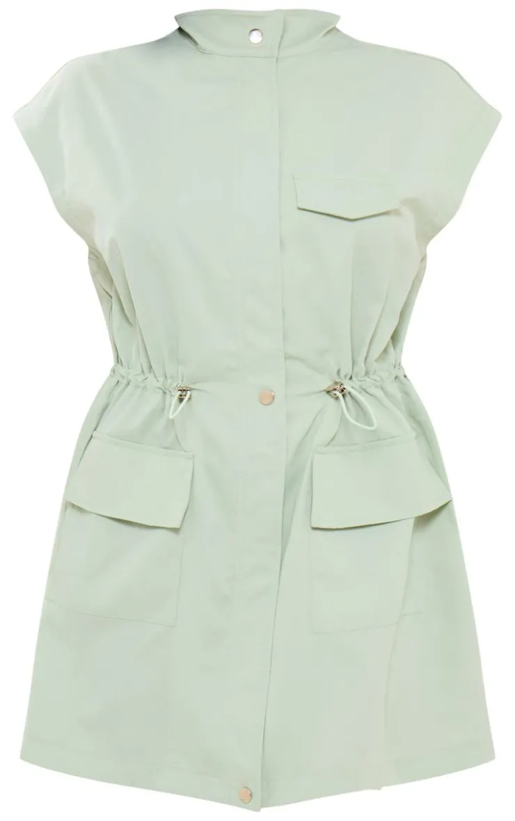 Zip Up Pocket Toggle Bodycon Dress-PrettyLittleThing Sale