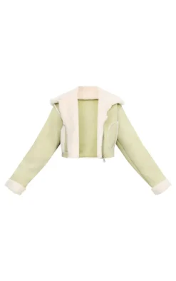 PrettyLittleThing Aviator Jackets*Multi Buckle Contrast Fabrics Aviator