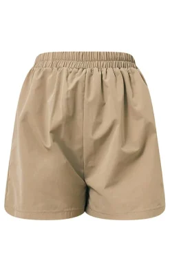 Outlet PrettyLittleThing Woven A Line Shorts Sage Khaki