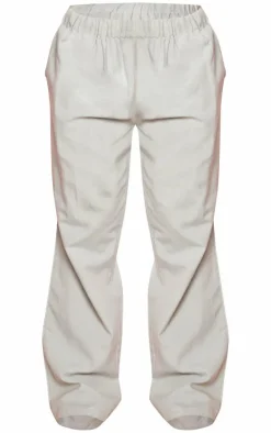 Online PrettyLittleThing Linen Look Wide Leg Pants Sage